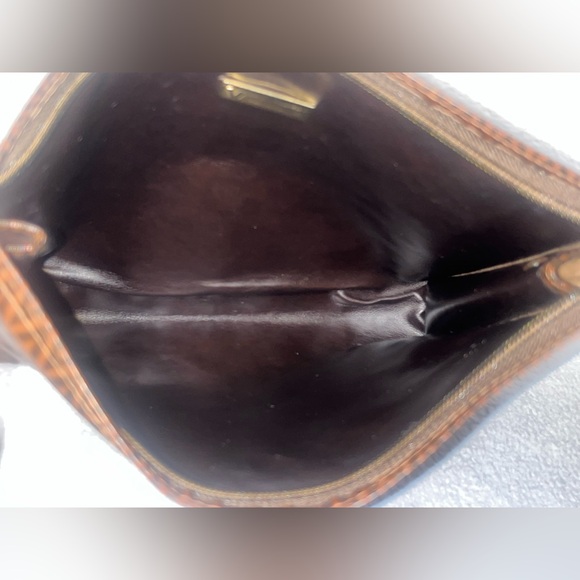 Mario Valentino Monogram Brown Clutch - Picture 8 of 14